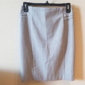Grey Professional Pencil Skirt